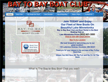 Tablet Screenshot of baytobayboatclub.com
